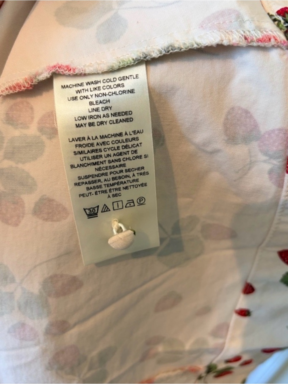 Anthropologie Midi Dress with strawberry print- size medium - Picture 8 of 10